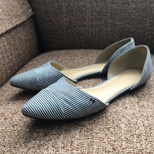 Tommy Hilfiger Pointy Seersucker Canvas D’Orsays